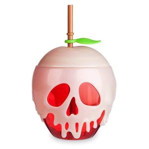Disney Store Snow White Poison Apple Tumbler Cup with straw